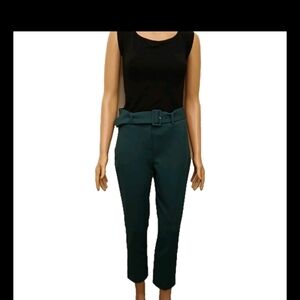 Jules& Leopold Pants Womens Size S Green Dark Used Belt